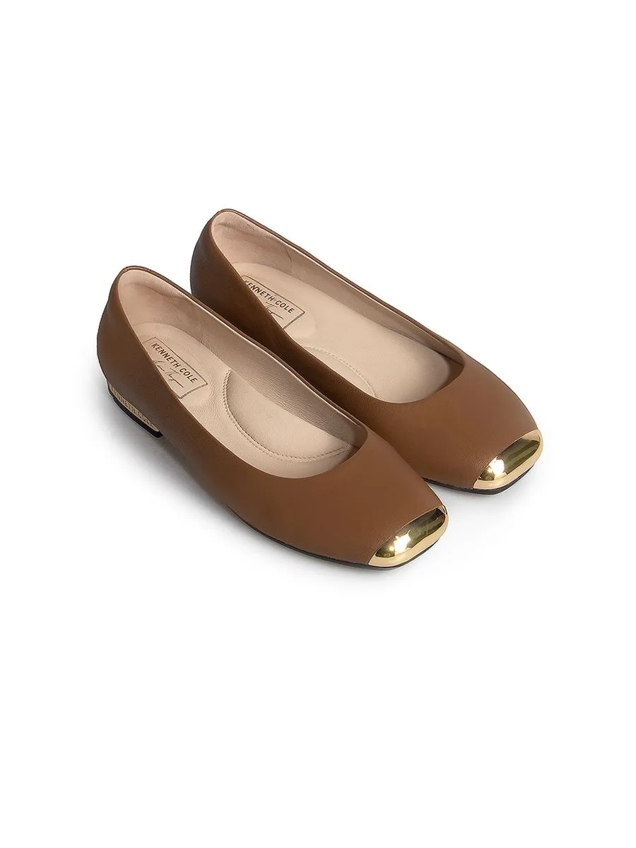 KENNETH COLE WOMEN FLATS ASTAIRE FLATS  X ANNE THONGPRASOM / MOCHA