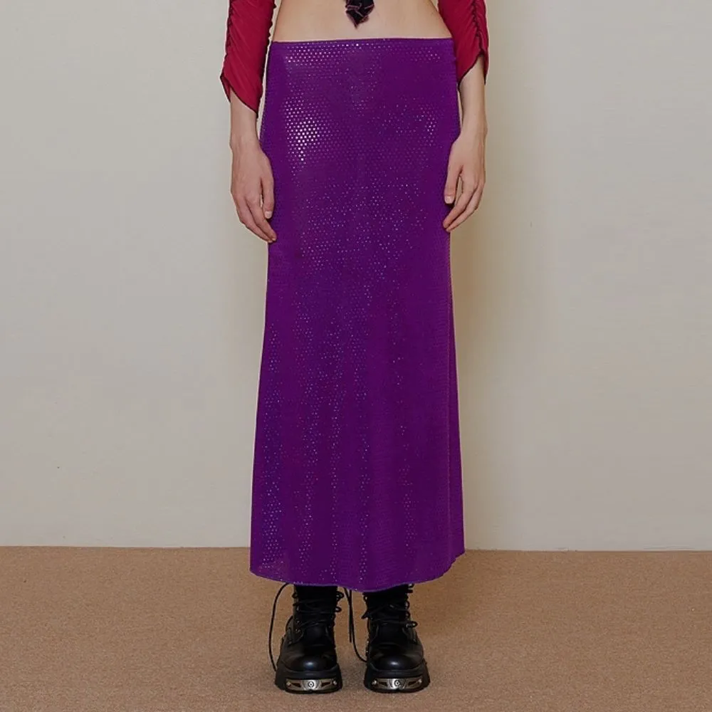 BLACKDOG BKK Purple Mirror ball skirt