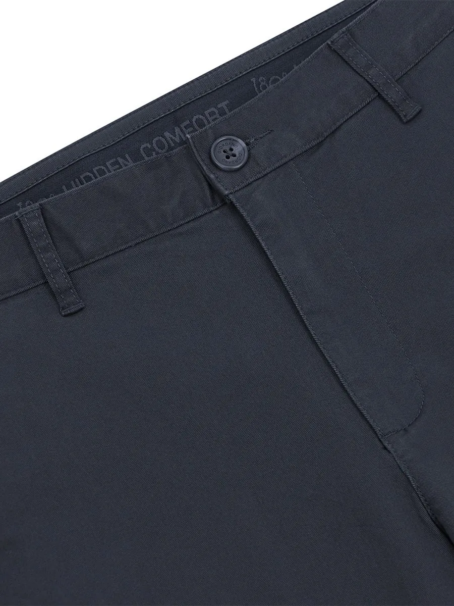 GIORDANO Men's Super Stretch Easy-Care Pants (180° Waistband) Atom Grey