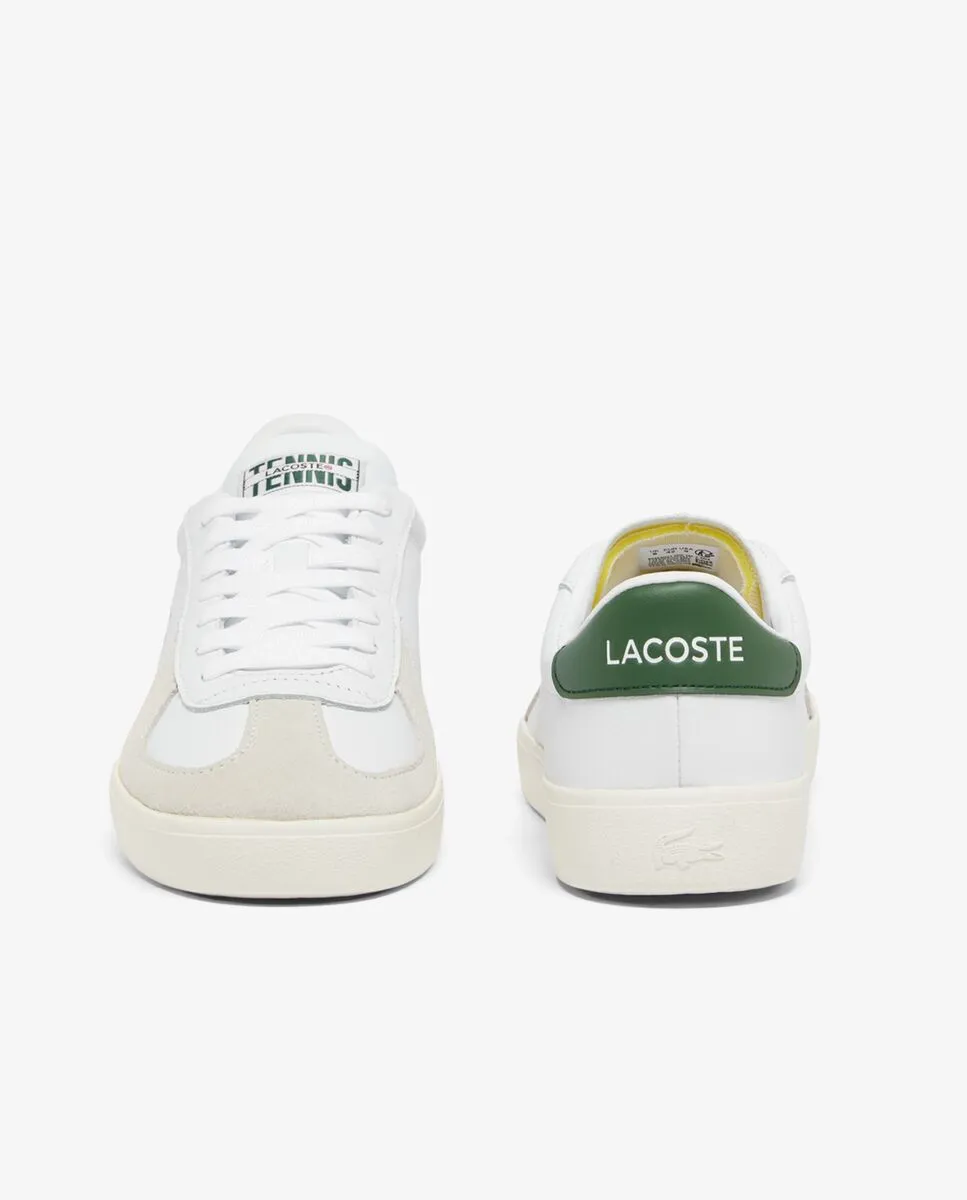 LACOSTE Men’s Baseshot Pro Leather Sneakers White