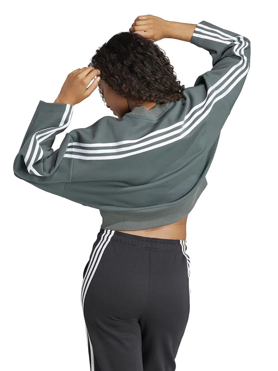 ADIDAS Women Sweatshirt Future Icons 3-Stripes Legend Ivy