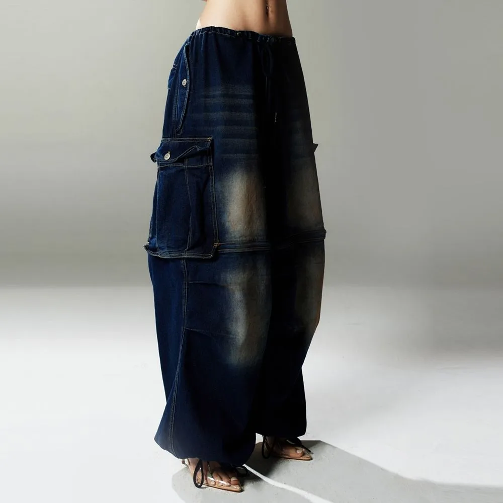 BLACKDOG BKK Dark blue pocket cargo jeans