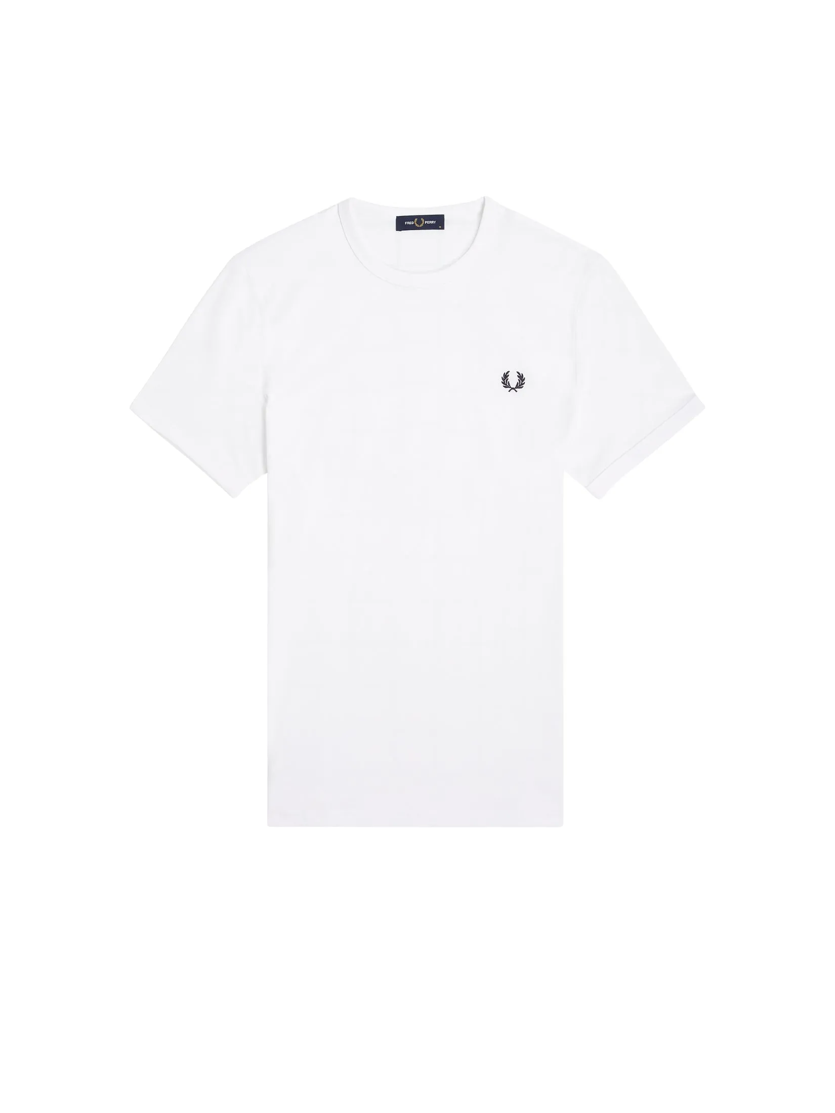FRED PERRY Men RINGER T-SHIRT White