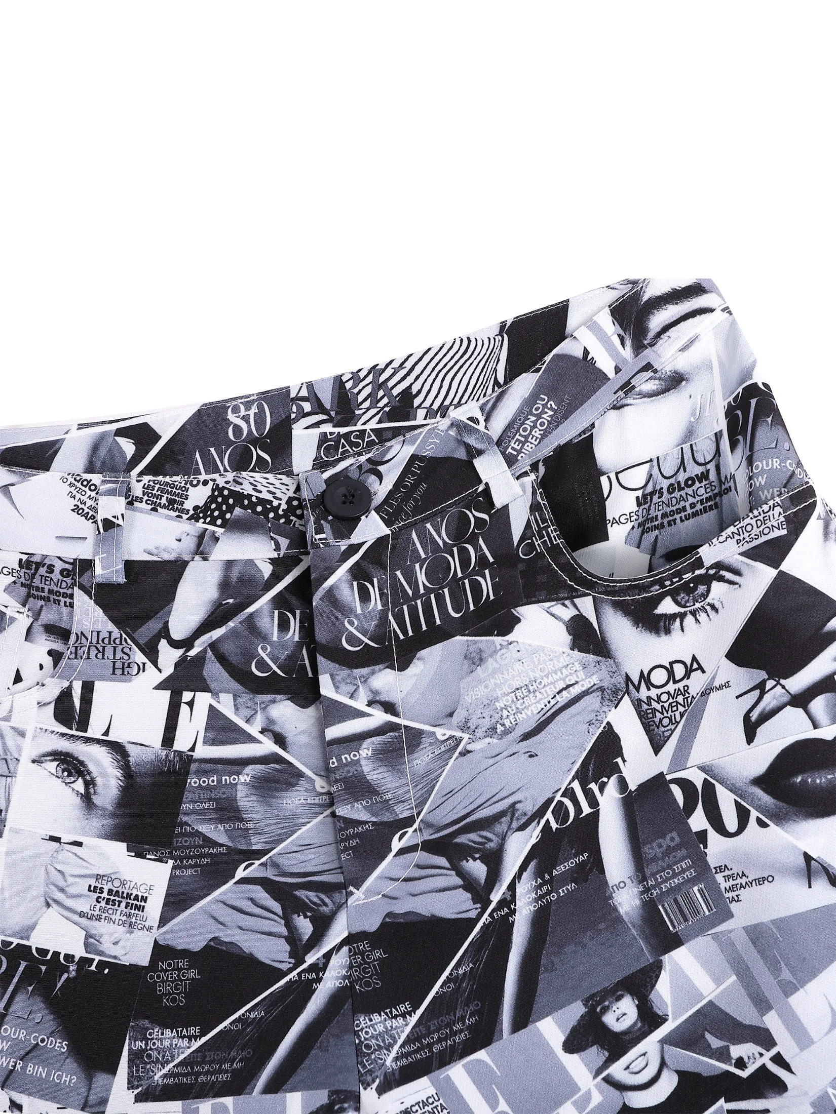 ELLE Women's Printed Flared Pants Polyester Fit & Flare Silhouette Model W3L713 | ELLE 80 YEARS LIMITED EDITION