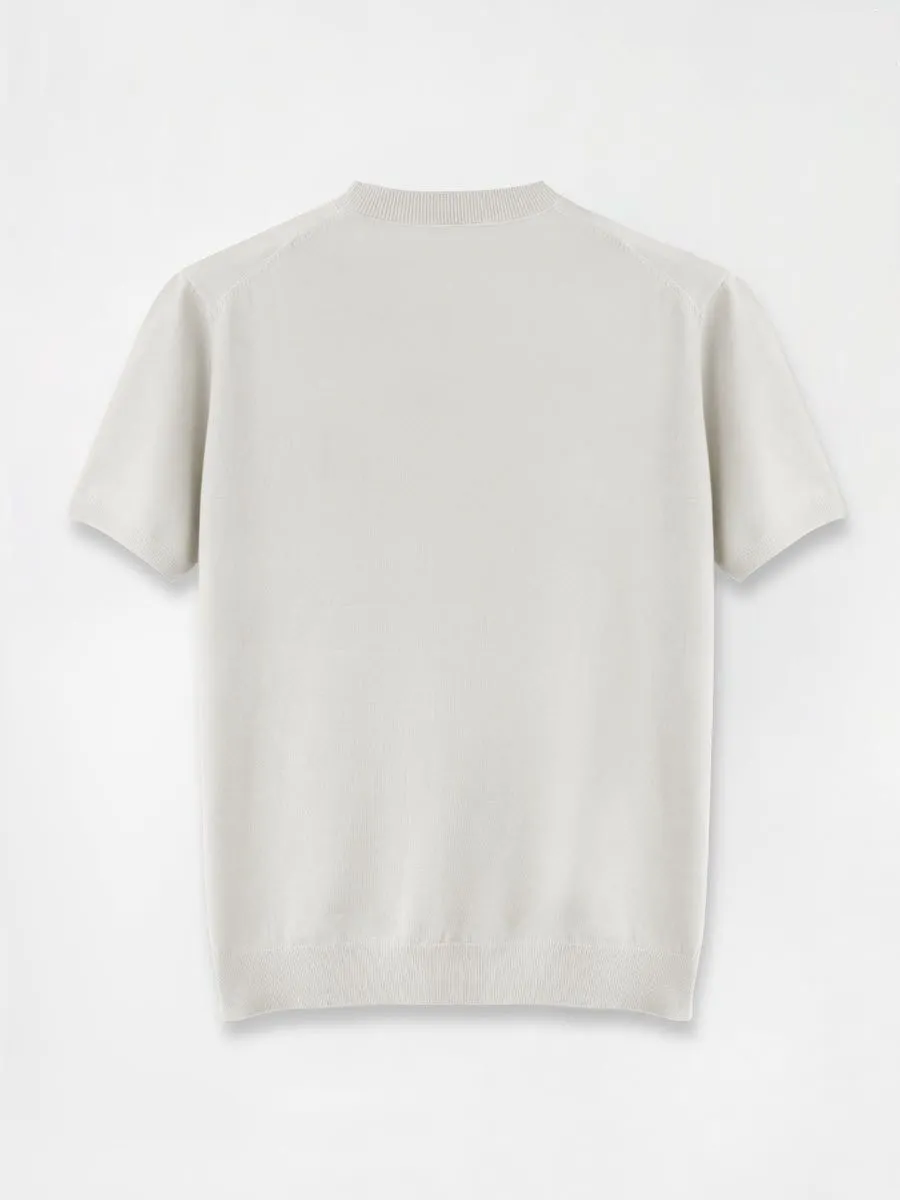 BEVERLY HILLS POLO CLUB Cream CREW NECK SWEATER MEN