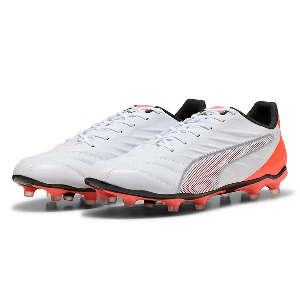 PUMA King Pro FG/AG Unisex Football Shoes White - PU097SH483ENTH