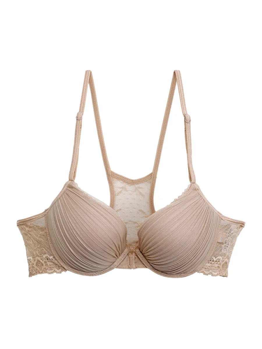 ELLE LINGERIE BRASSIERE FRONT HOOK BRA LB7540BE BEIGE