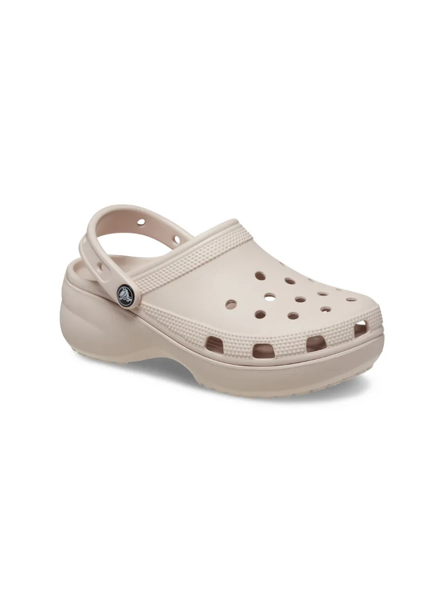 CROCS WOMEN'S CASUAL SHOES CLASSIC PLATFORM CLOG QUARTZ