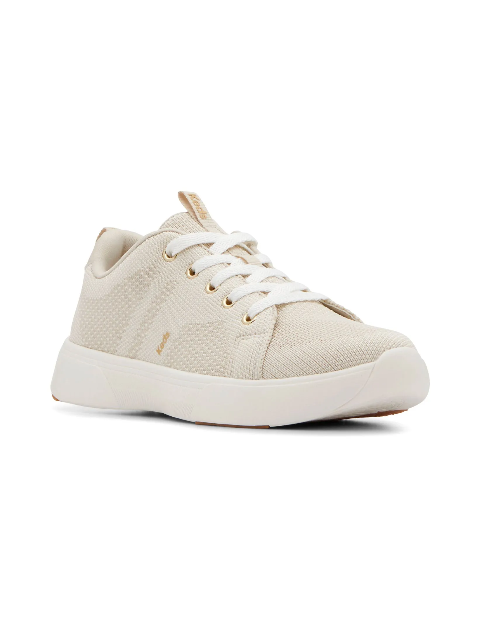 KEDS Women Blisswalk Lace Eng Knit Oatmeal