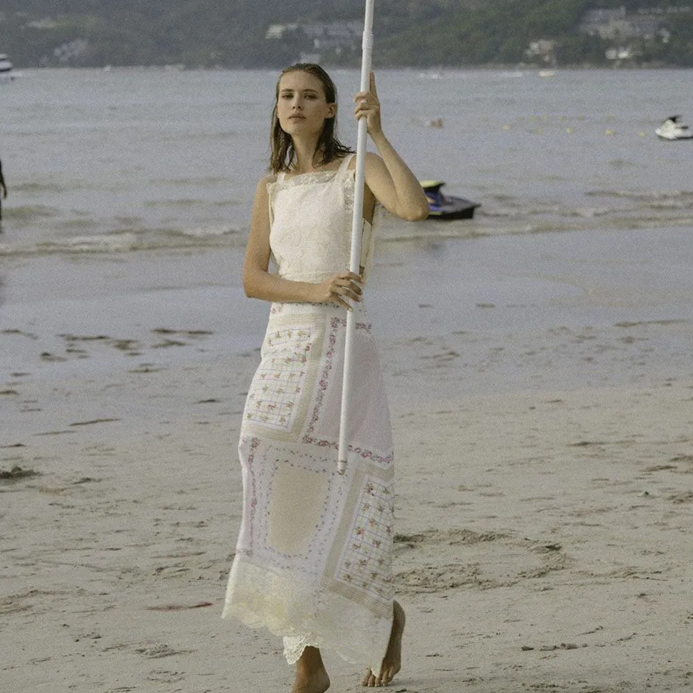 JANESUDA (PS23) Printed fabric dress Size - S