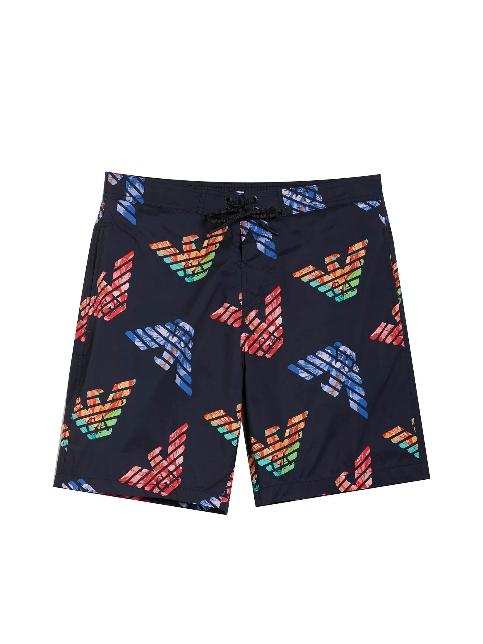 EMPORIO ARMANI Men Boxers SS25 FC105 Black / Multicol Eagle