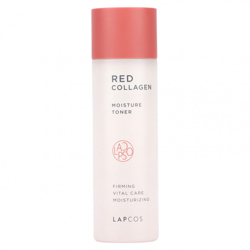 Lapcos, Red Collagen, увлажняющий тоник, (130 мл)