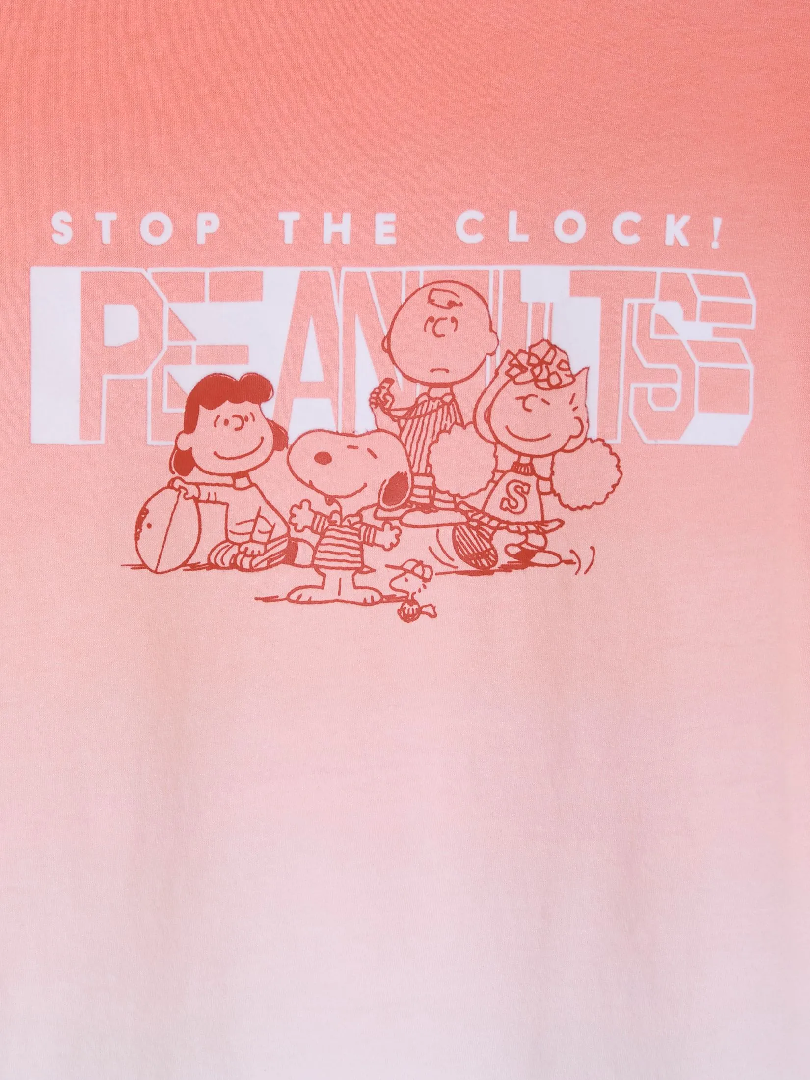 DEFRY 01 Women T-Shirt Short Sleeves Snoopy Print Orange