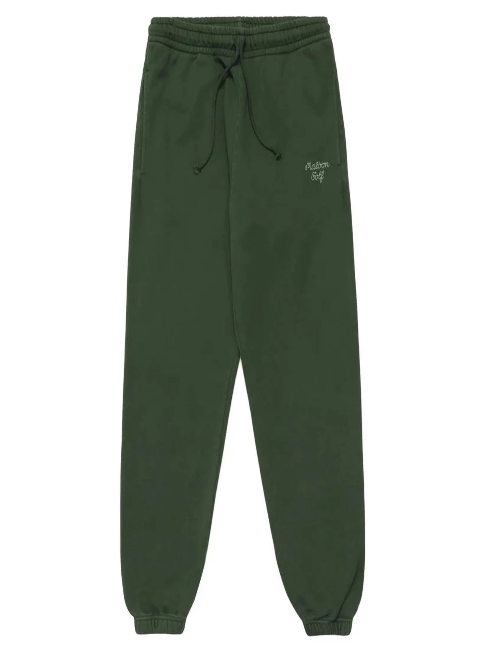 MALBON GOLF GOLF SCRIPT SWEATPANT IN HUNTER GREEN