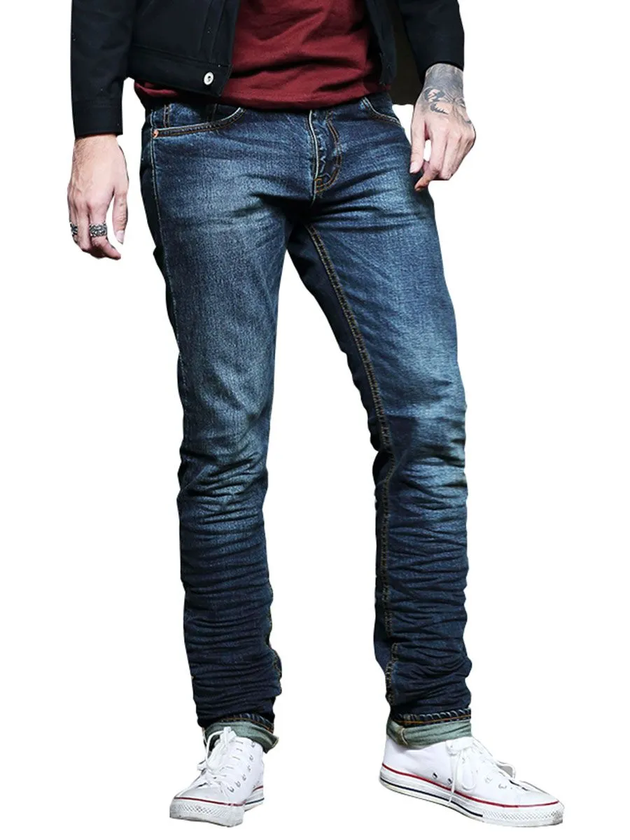 SIMPLE&RAW Blue Rusty Jeans Sk828-1-26 Blue Size - 26 US