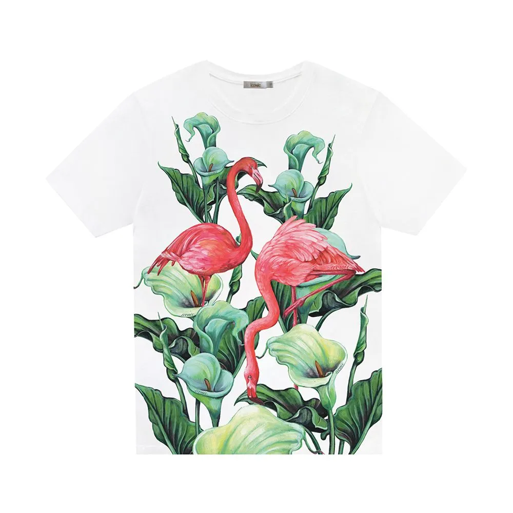ICONIC White CALLA T-SHIRT Model CALLA5634