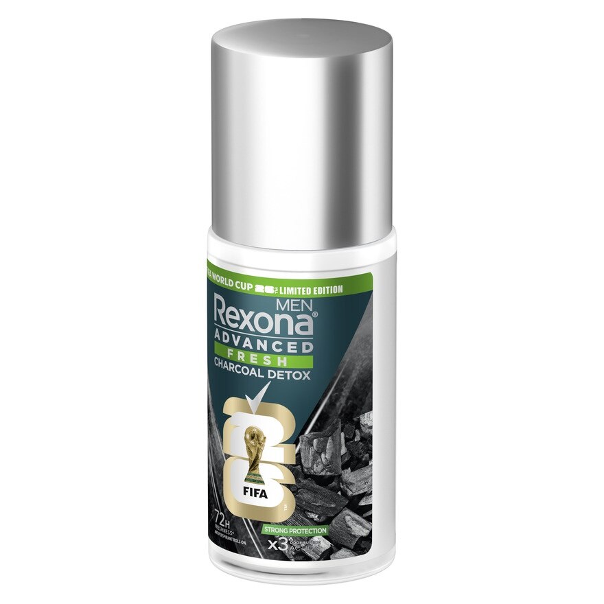 Rexona Men Roll-On Advanced Fresh Charcoal Detox Antiperspirant 45 Ml.