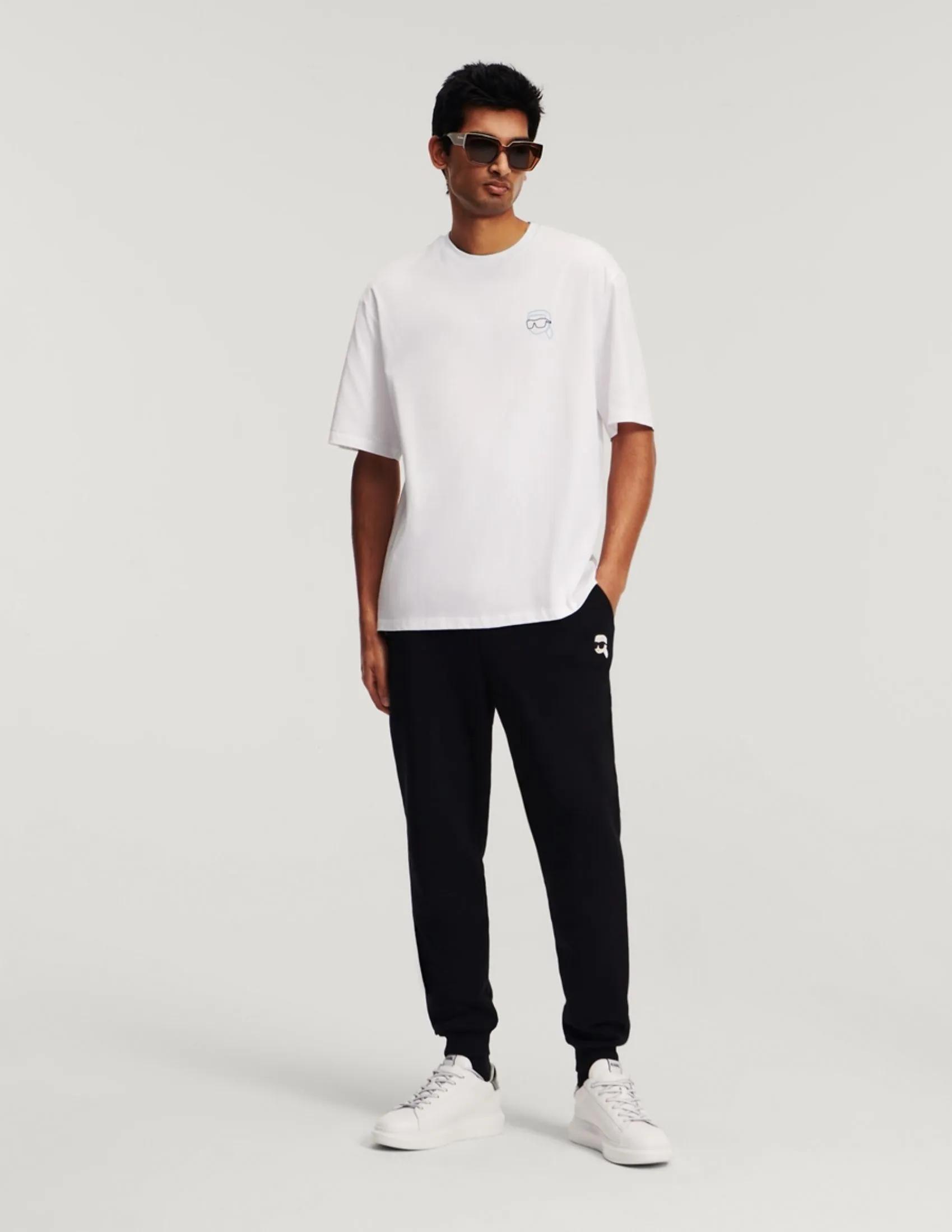 KARL LAGERFELD IKONIK 2.0 MINI COLOUR MEN T-SHIRT WHITE