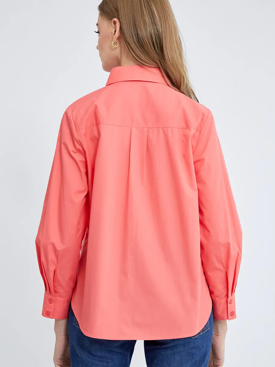 ELLE Women BASIC COTTON SHIRT W3B223OR Orange