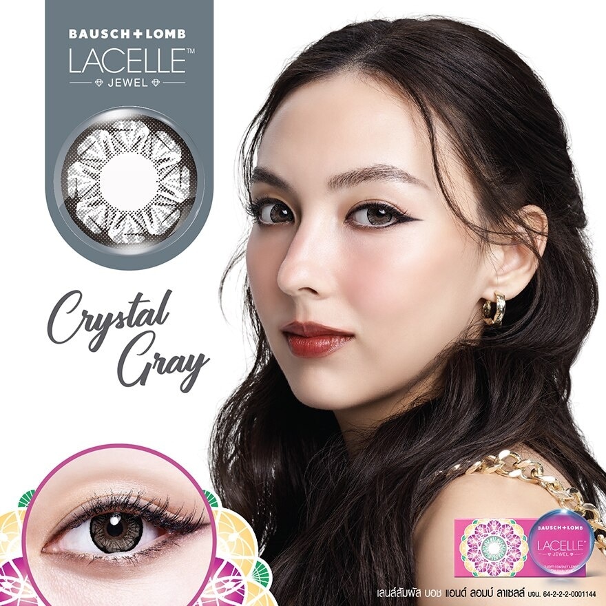 Bausch+Lomb Lacelle Jewel Contact lens Crystal Gray -3.50 (Monthly contact lenses)