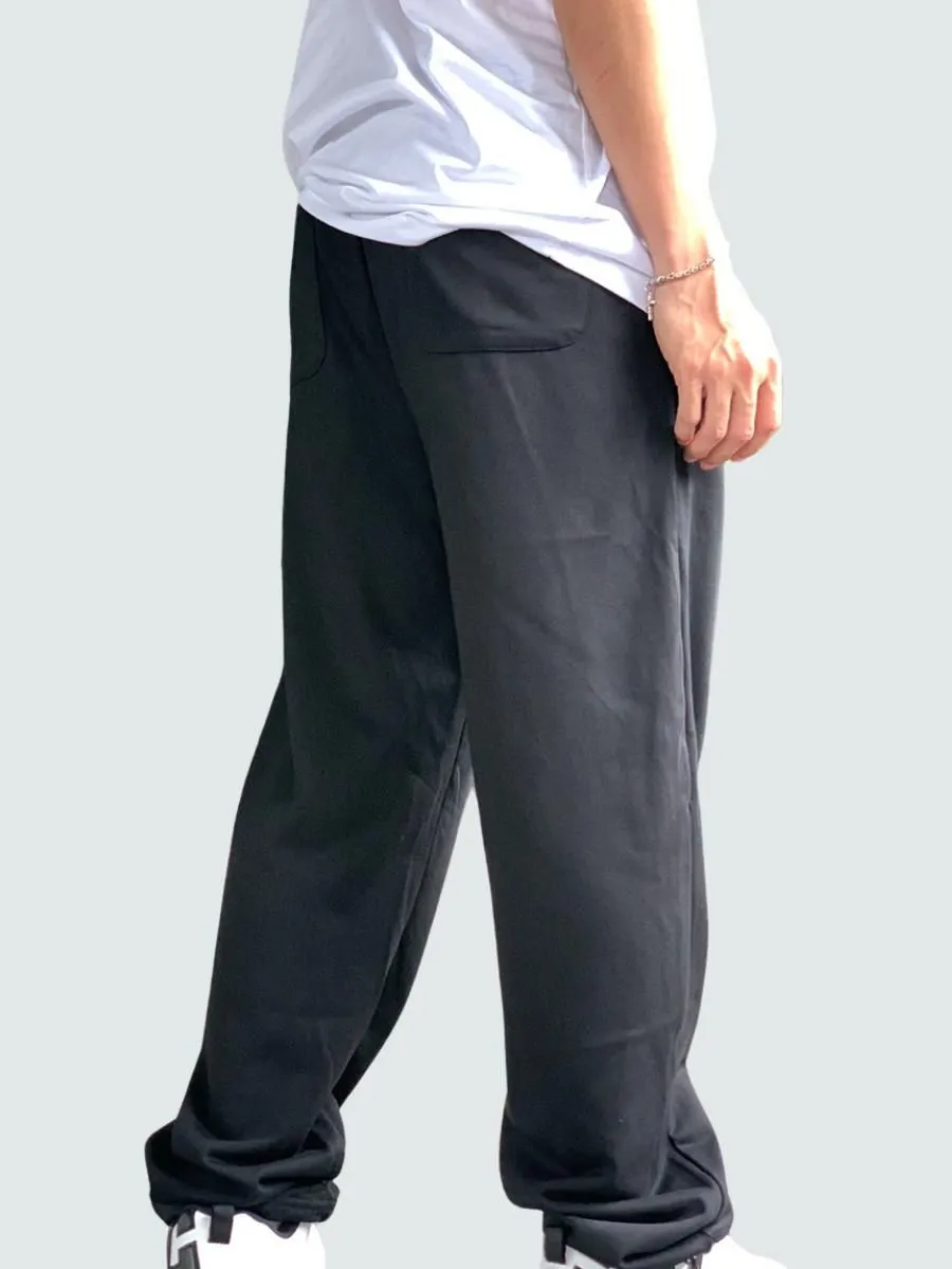 NAPIYONG Unisex  Terry Sweatpants in Black