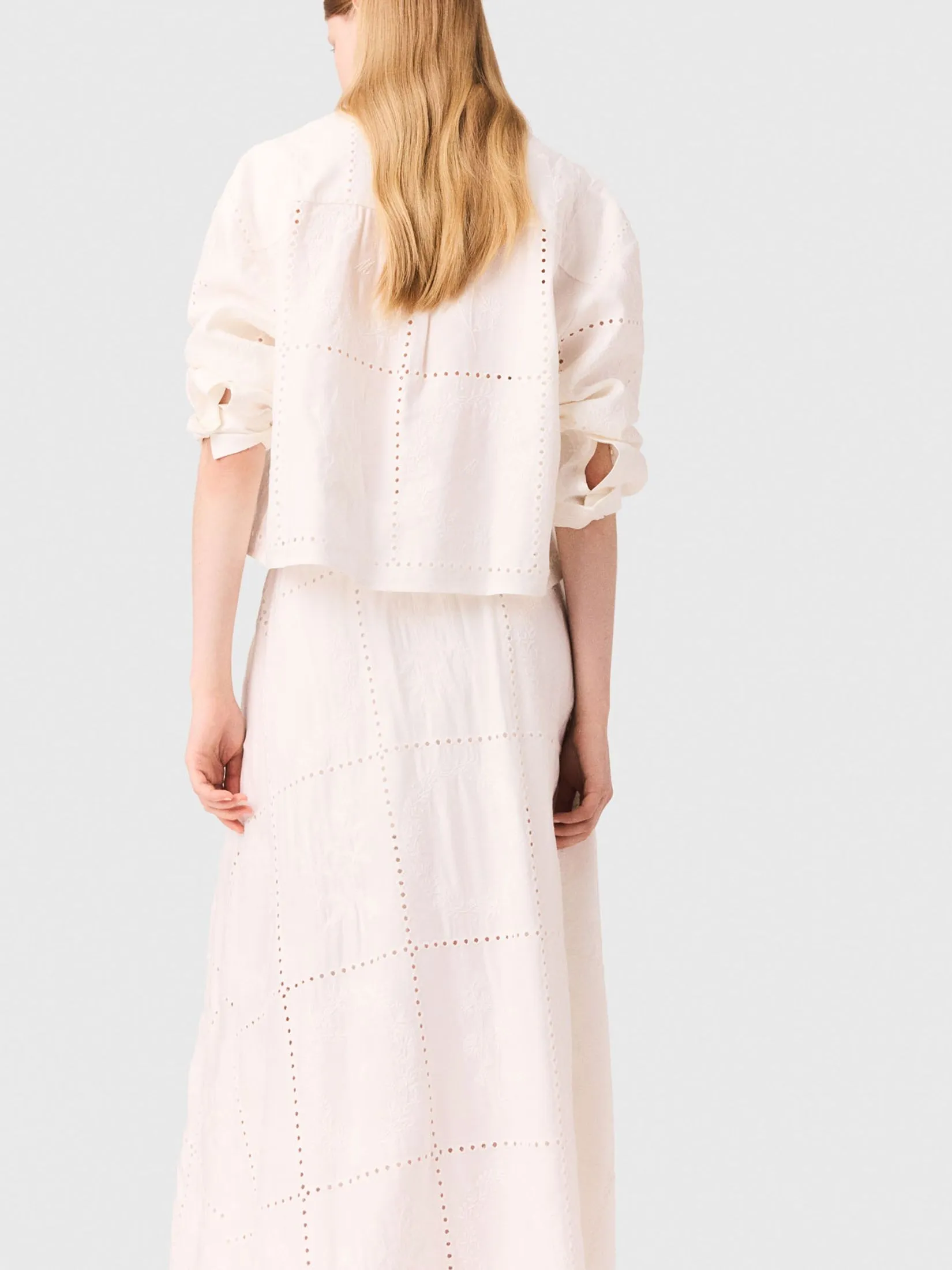 MAJE Women Midi Skirt Embroidered