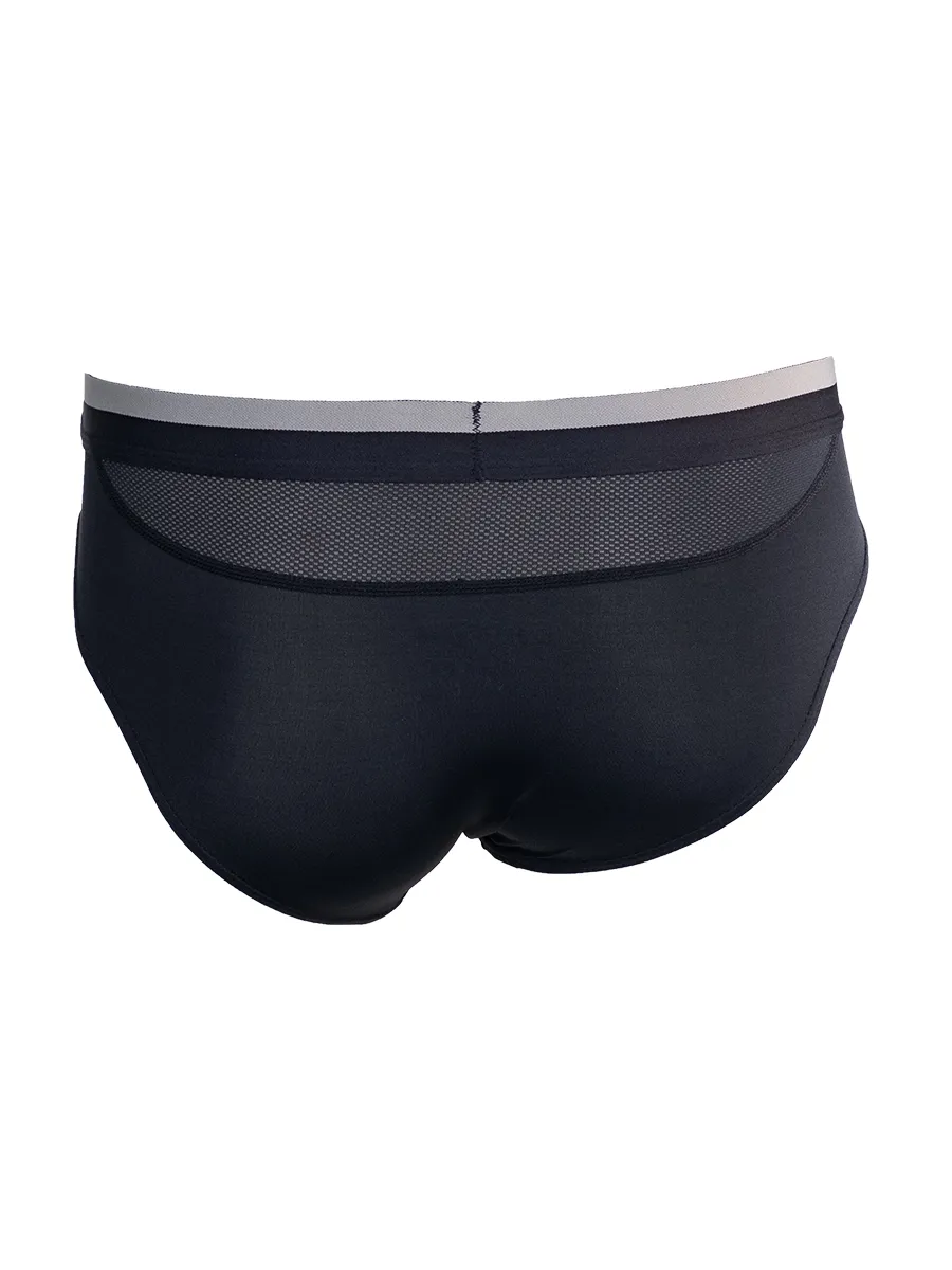 ELLE HOMME UNDERWEAR MEN BRIEFS NEW COLLAGEN INNOVATION KUB8001BL BLACK