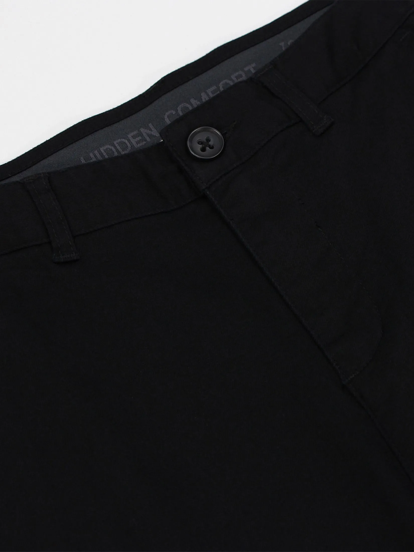 GIORDANO Women's Regular Khaki Pants (180° Elastic Waist)  Black