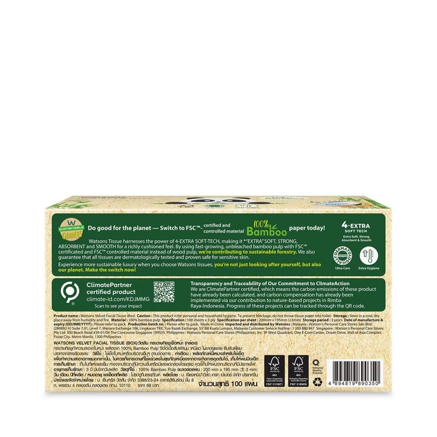 Watsons Velvety Soft Box Tissues (Panda Desinged 2) 3ply x 100sheets. This item canno