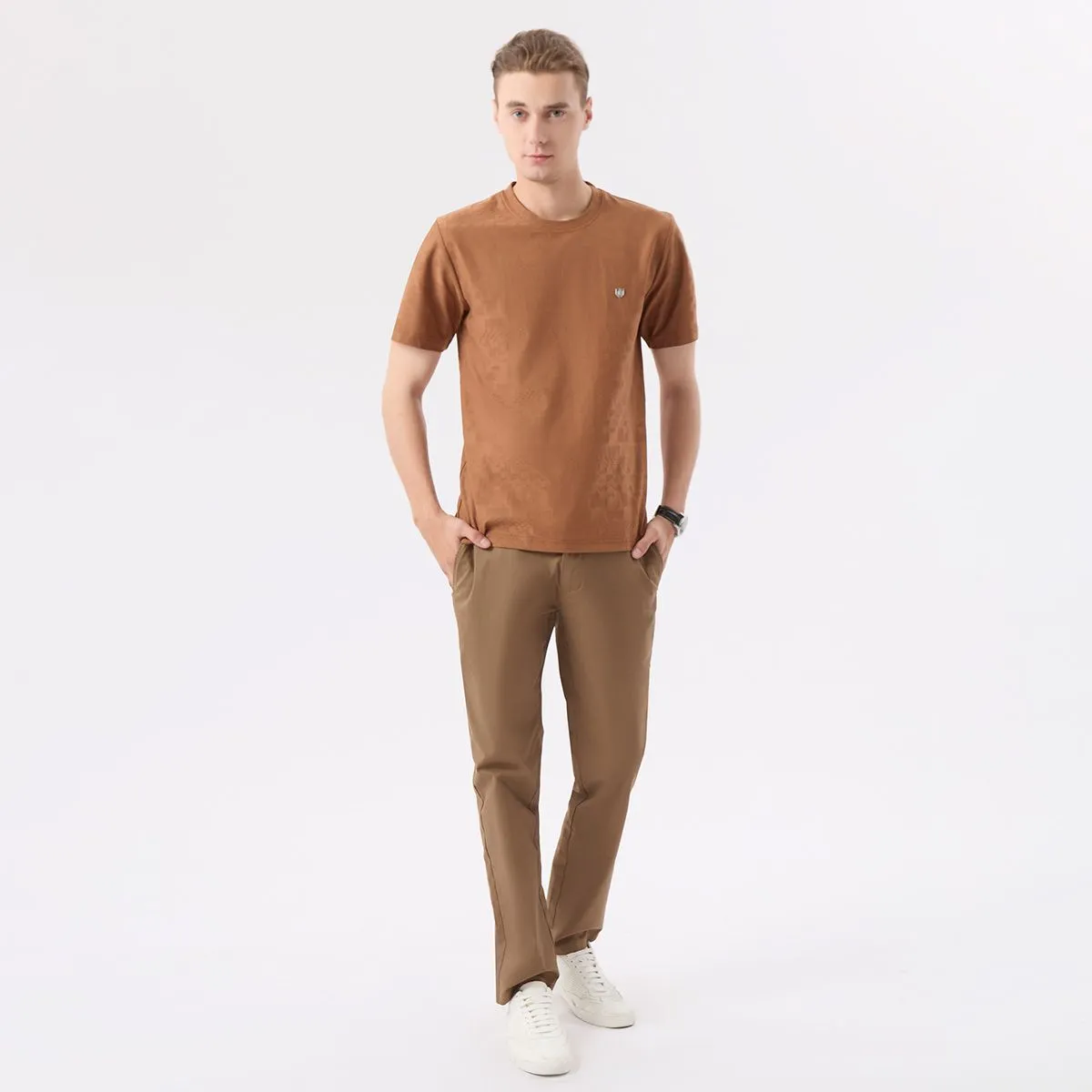LTD Slim Fit Chino Pants Men Dark Brown