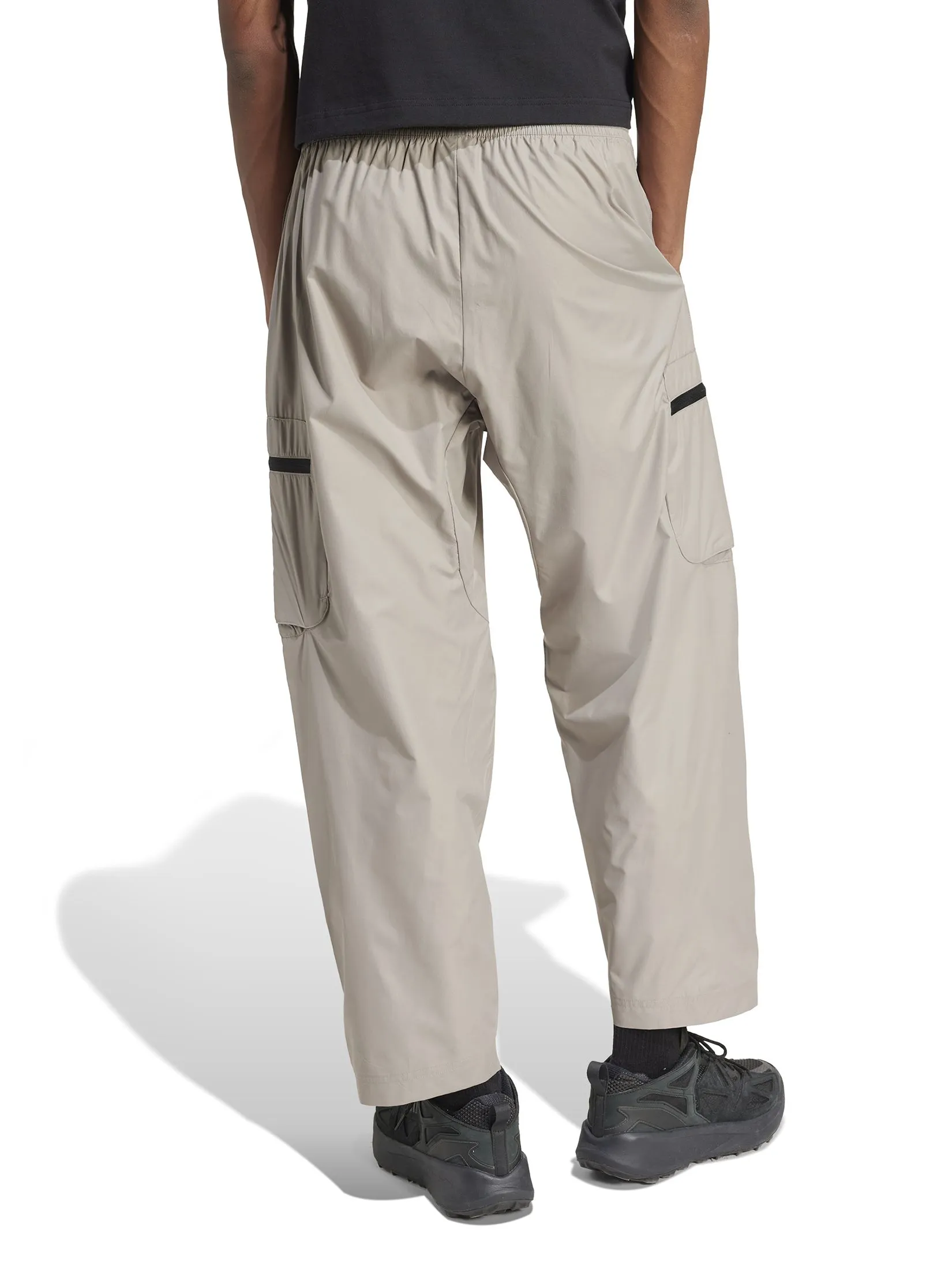 ADIDAS Men Cargo Tracksuit Bottoms City Escape Lightweight Putty Beige