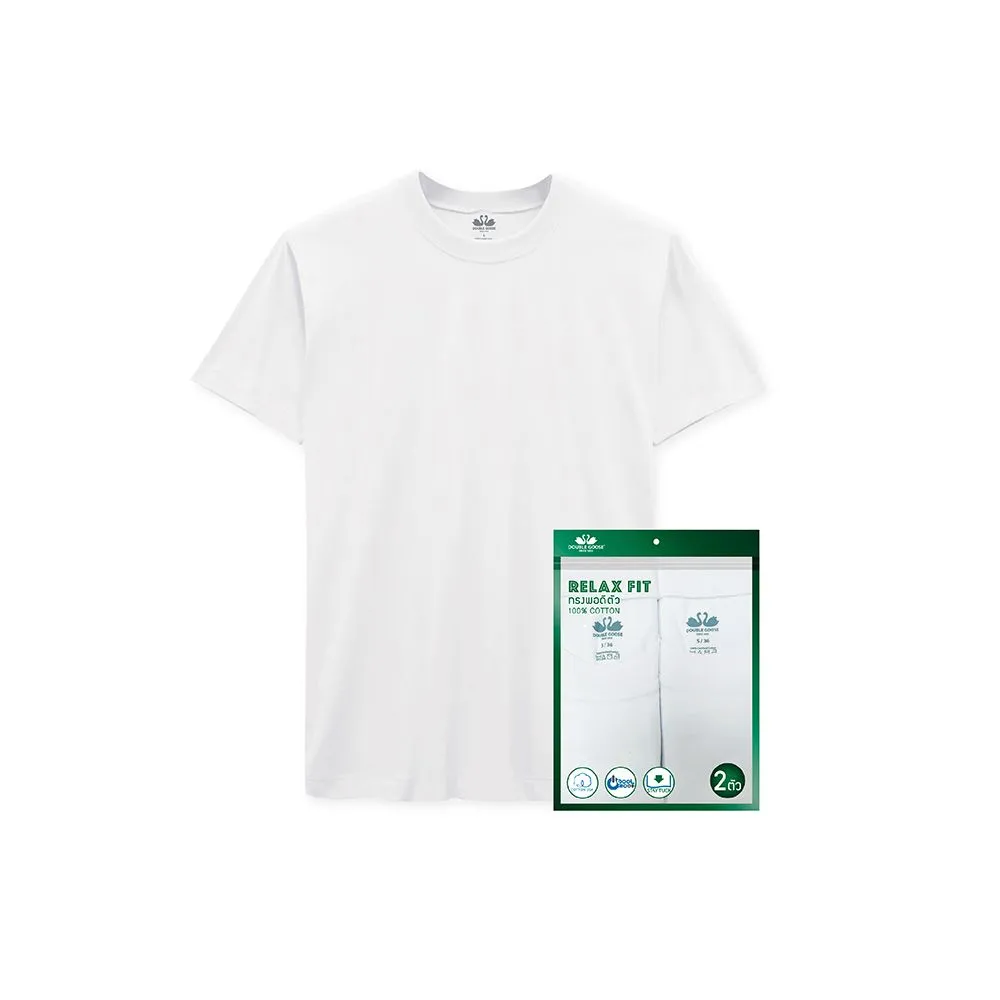 DOUBLE GOOSE White  Double Goose T-Shirt Modern Relax Fit    Pack 2