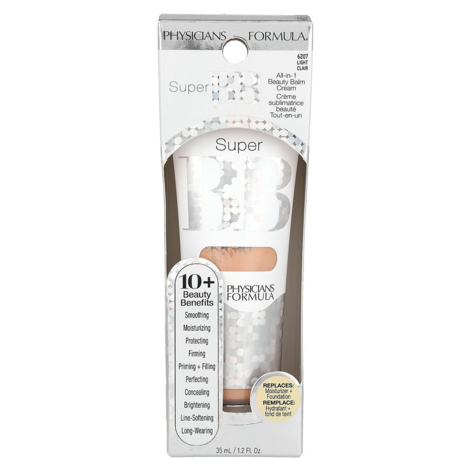 Physicians Formula, Super BB, крем-бальзам «Все в 1», SPF 30, легкий, 35 мл (1,2 жидк. унции)