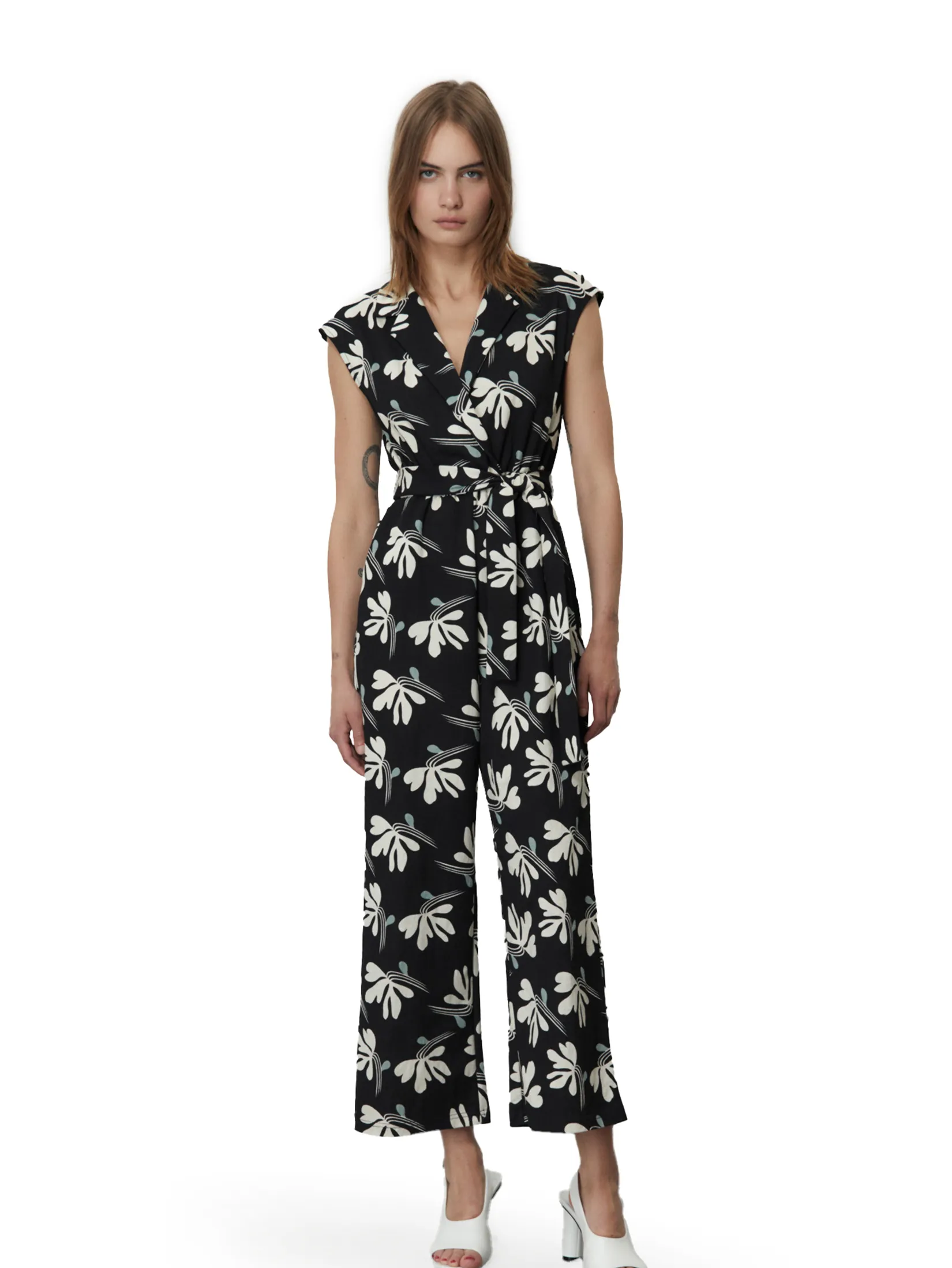 SFERA Women Jumpsuit Linen Effect