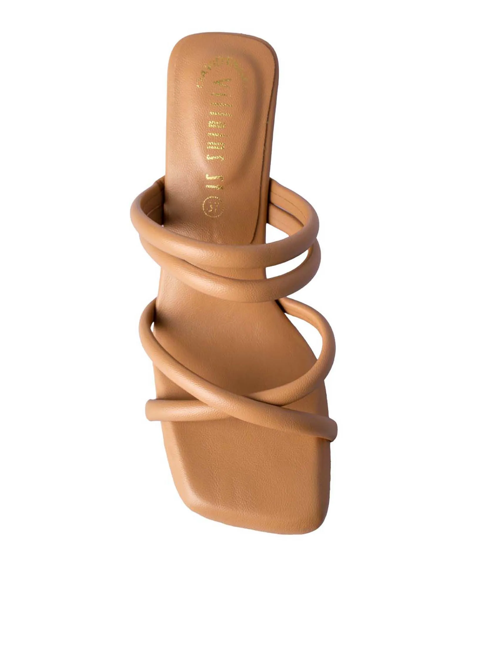 VILLAINS SF LANTANA Women's Comfort Heeled Sandals TAN