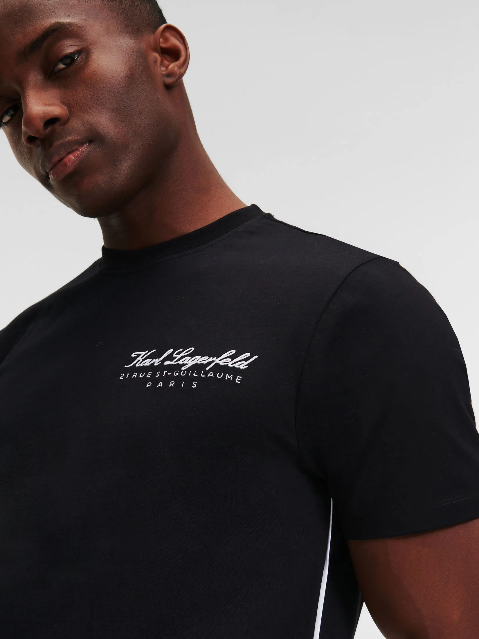 KARL LAGERFELD HOTEL KARL T-SHIRT BLACK