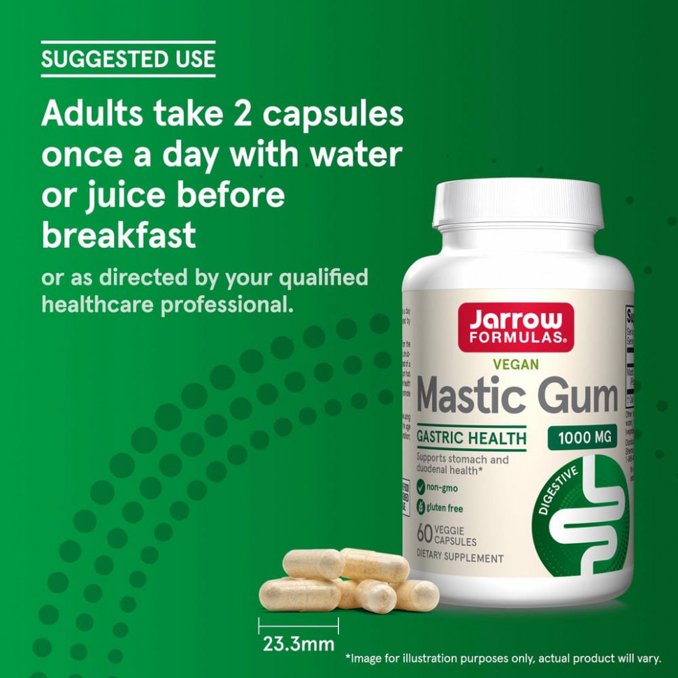Jarrow Formulas, мастиковая смола, 60 растительных капсул