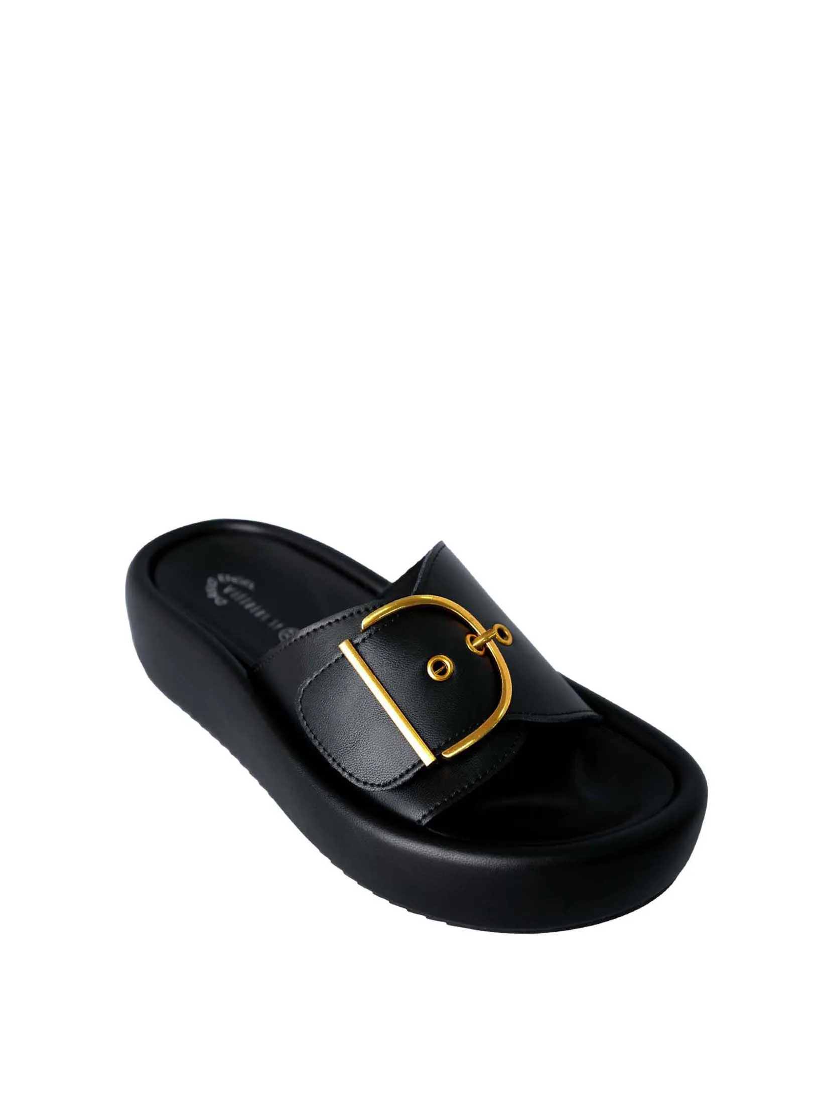 VILLAINS SF ZEST Women's Comfort Flat Sandals BLACK