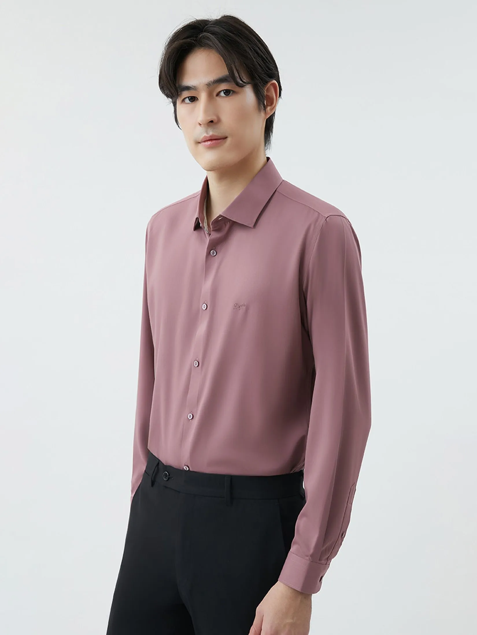 DAPPER DAPPER NO MORE IRON Regular Fit Shirt Pink