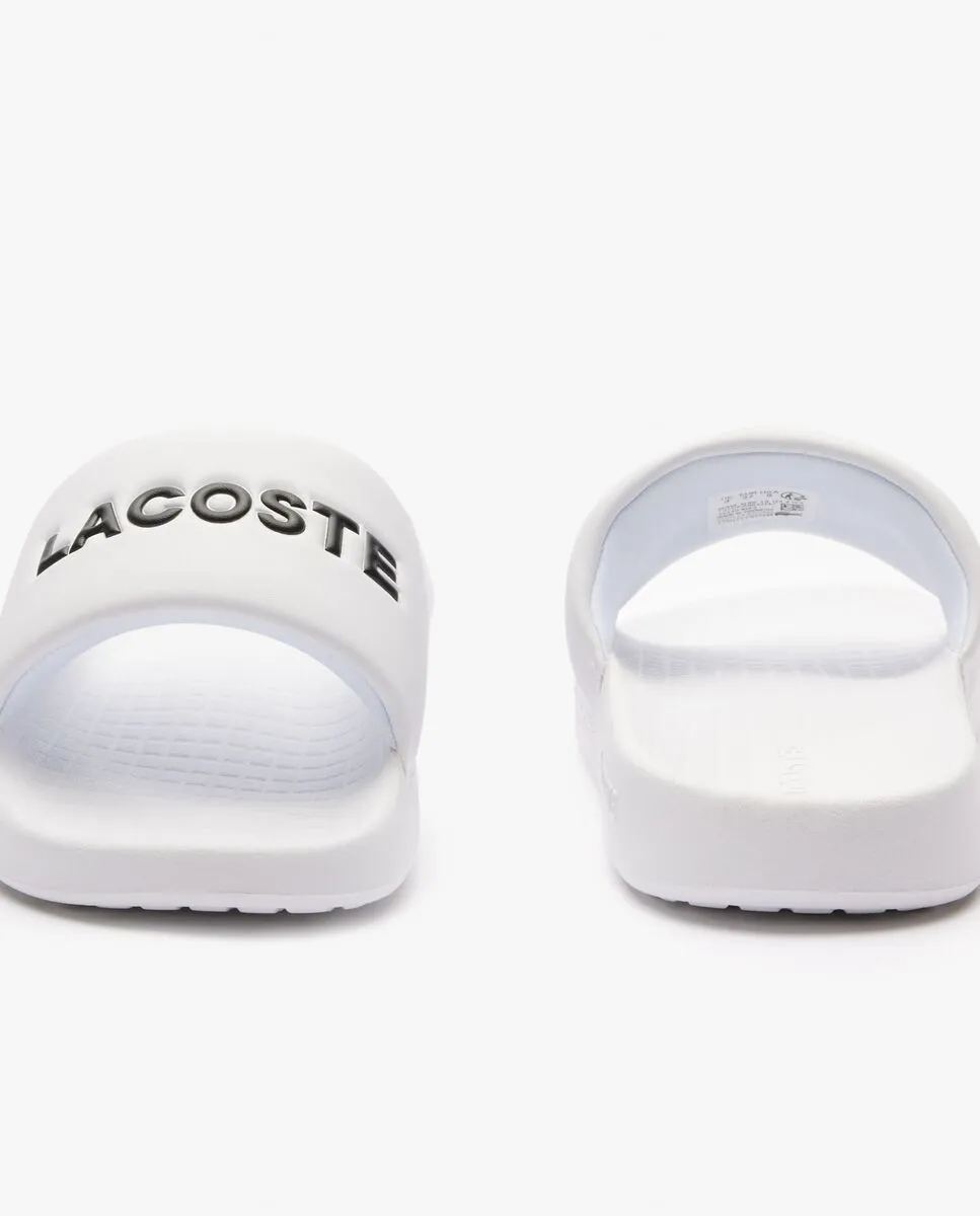 LACOSTE White Women’s Serve Slide 1.0 Fabric