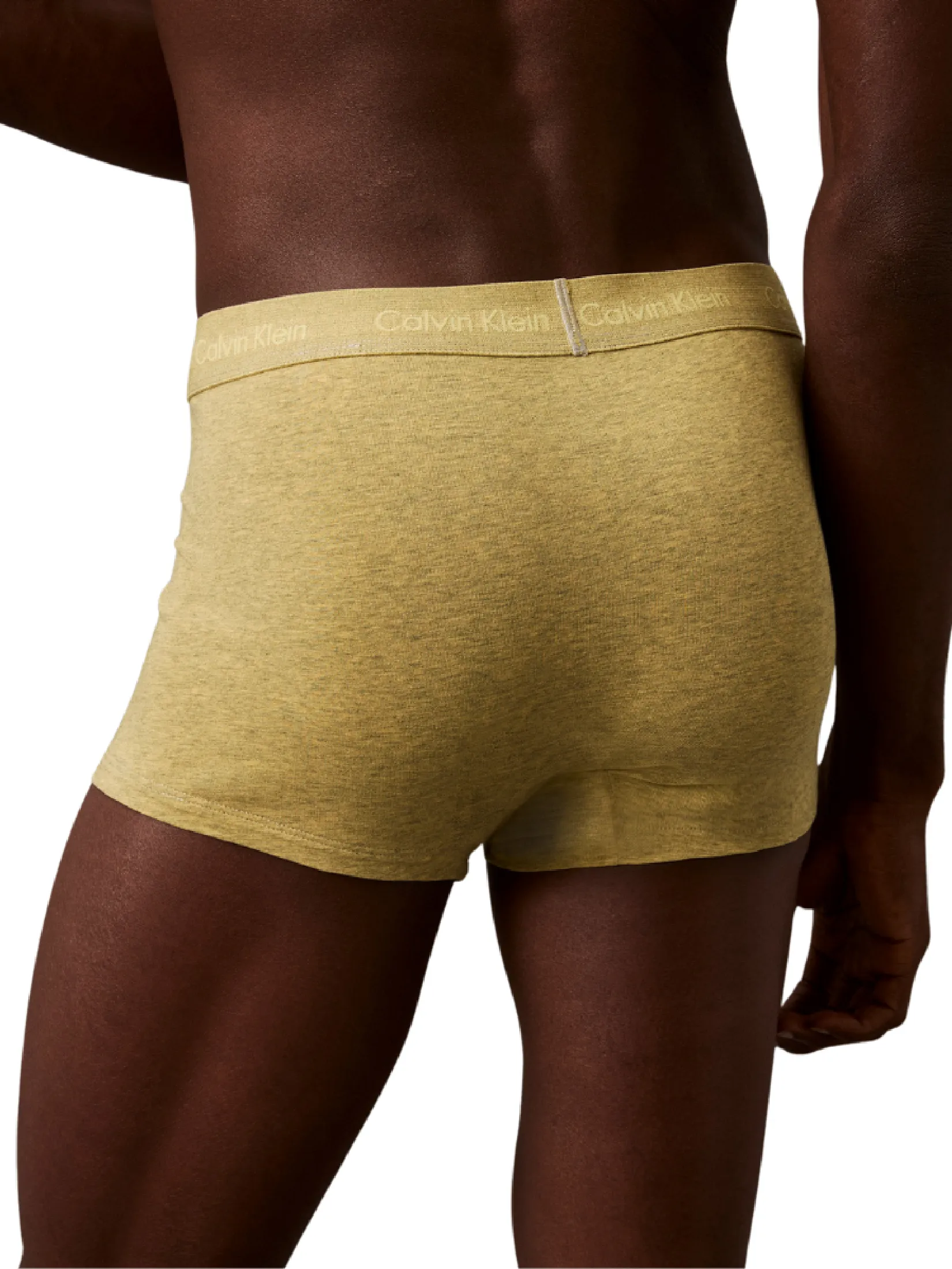 CALVIN KLEIN Men's Icon Cotton Stretch Trunk Yellow