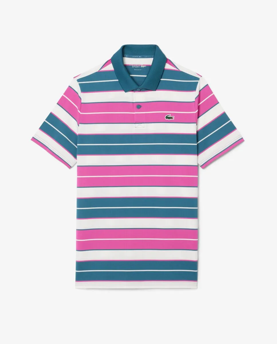 LACOSTE Regular Fit UV Protect Golf Polo Shirt Pink