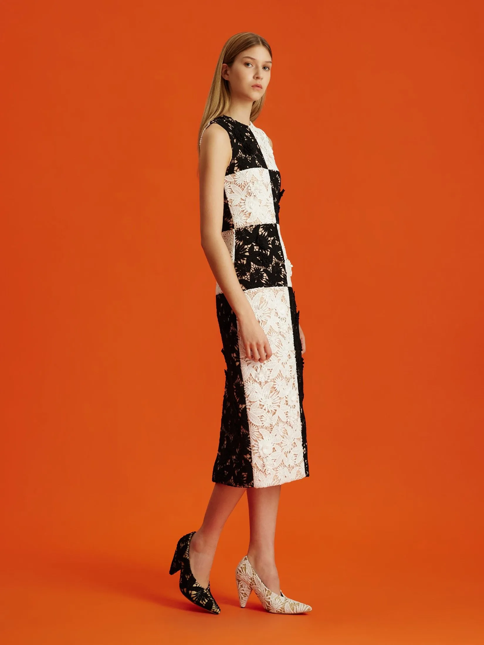 ASAVA (AW24) Lucille Women Sleeveless Dress White Black