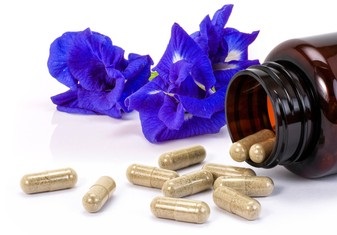 Синий чай (клитория) в капсулах для зрения и от бессонницы 100 капсул