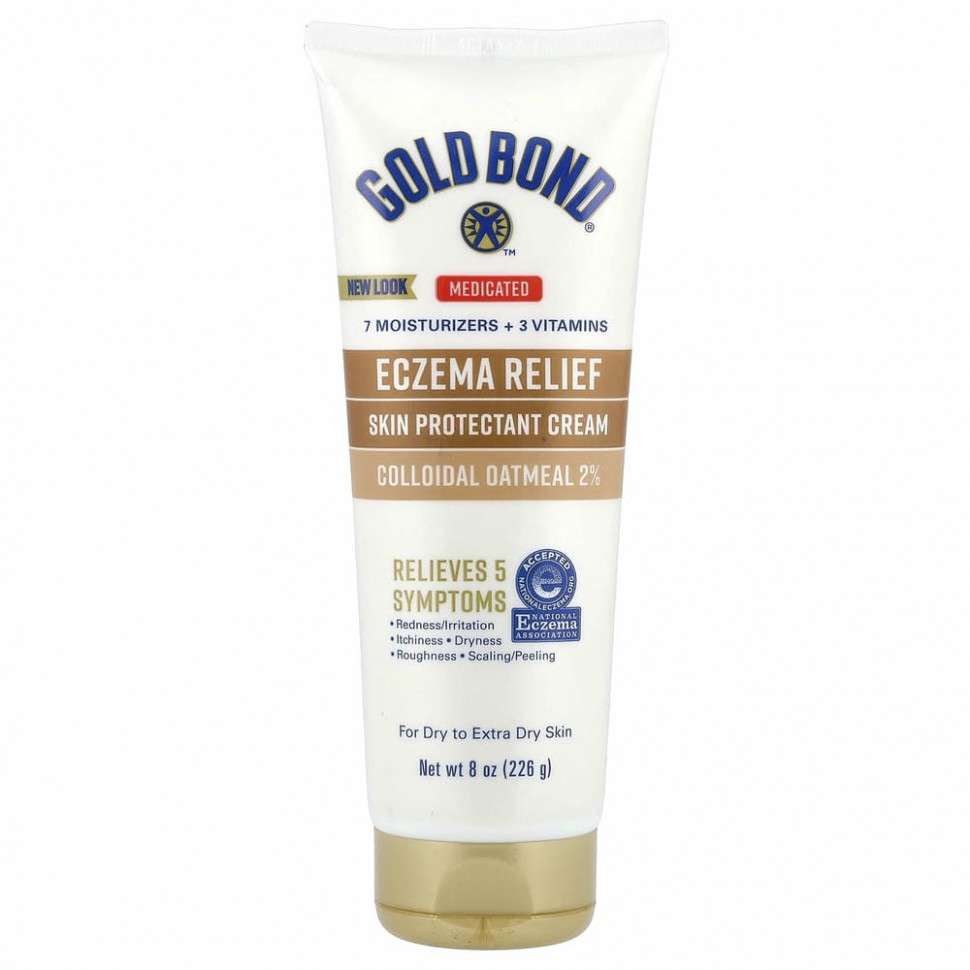 Gold Bond, Ultimate Eczema Relief, крем для защиты кожи, без отдушек, 226 г (8 унций)