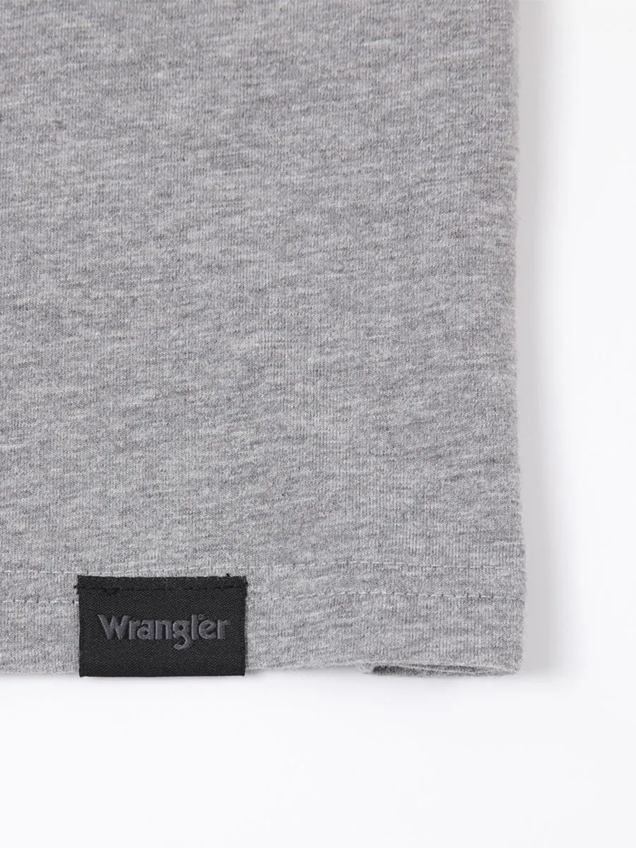 WRANGLER Men's Tee Short Sleeve Regular Fit Grey