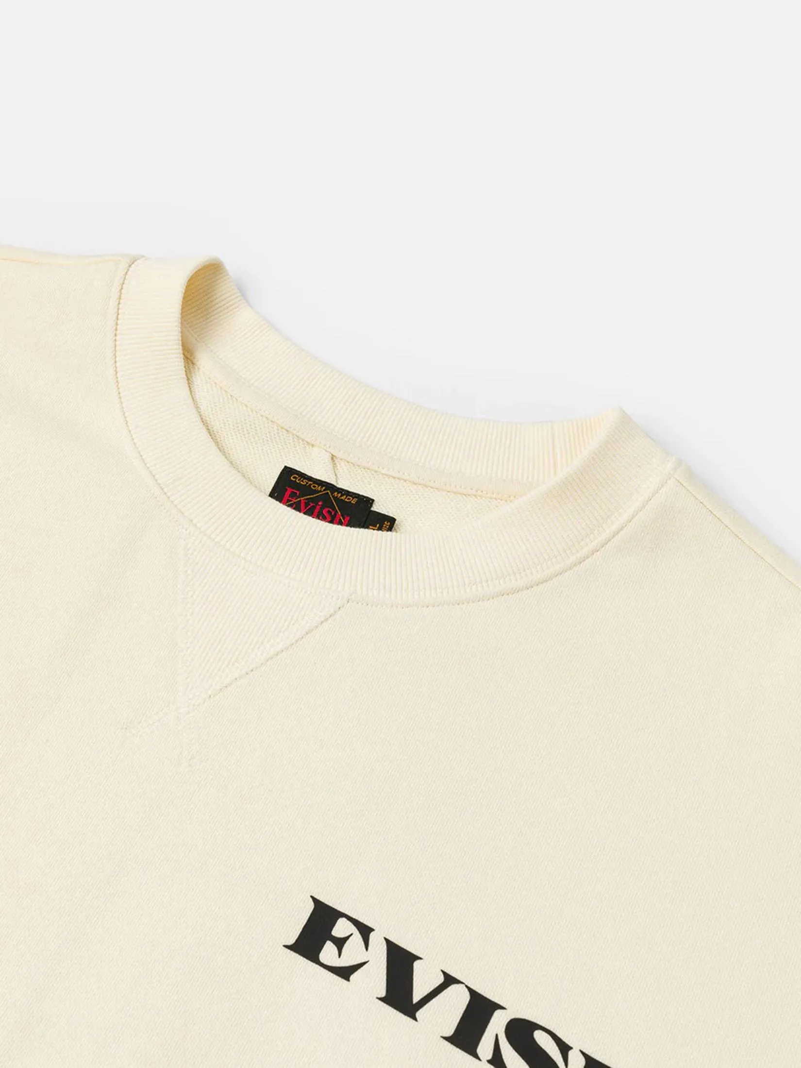 EVISU Men Sweatshirt Seagull Brocade Appliqué Relax Fit