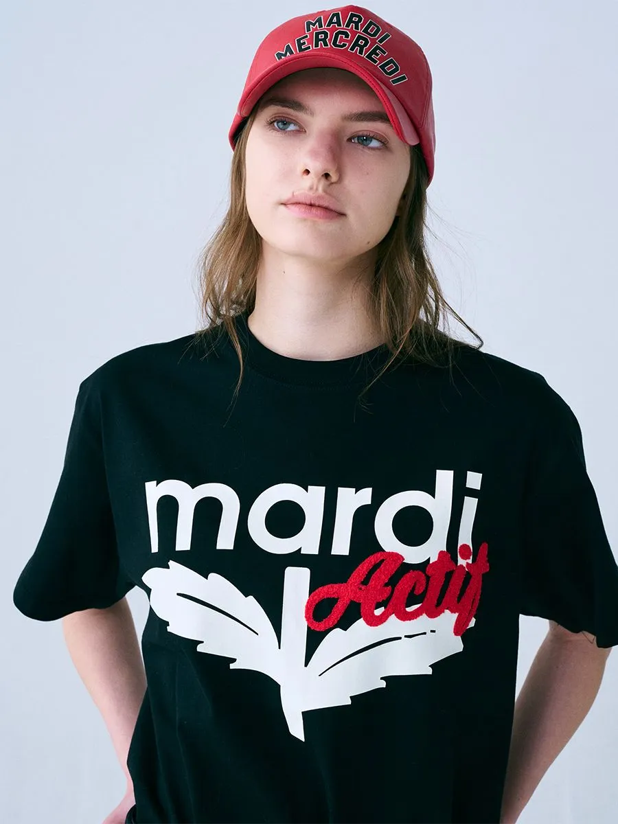 MARDI MERCREDI ACTIF T-Shirt Actif Bloommardi Black Red F