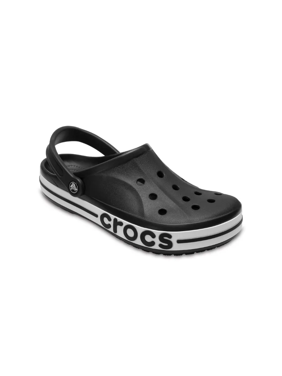 CROCS UNISEX'S BAYABAND CLOG  - BLACK/WHITE