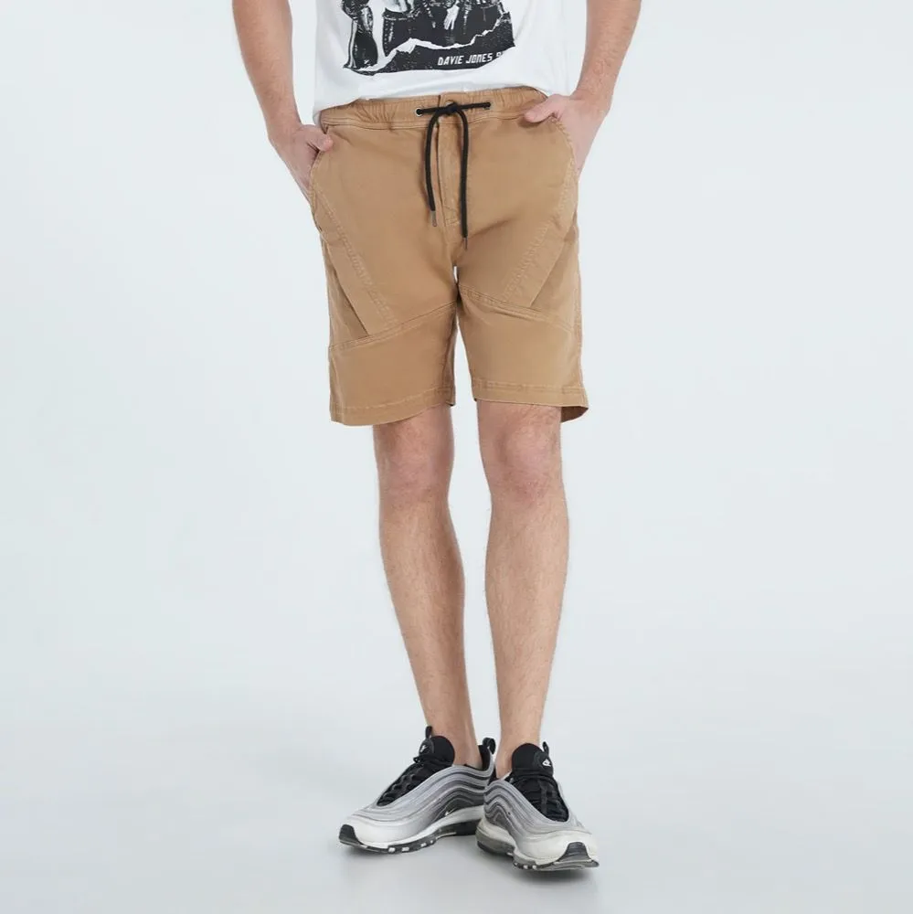 DAVIE JONES KHAKI FABRIC SHORT SH0005KH